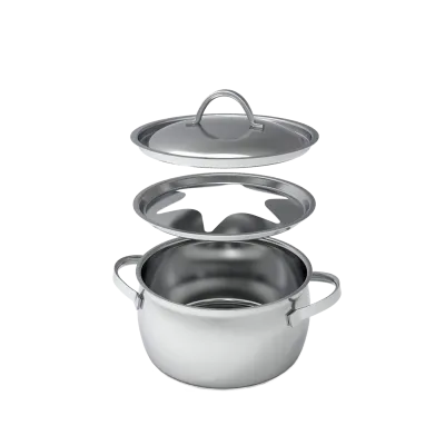 EDELSTAHL FONDUETOPF VERBIER
