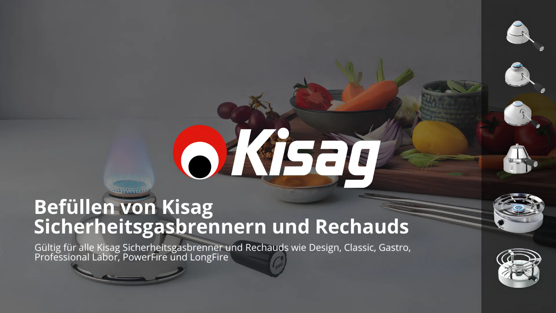 Erklärvideo: Befüllen von Kisag Sicherheitsgasbrennern und Rechauds