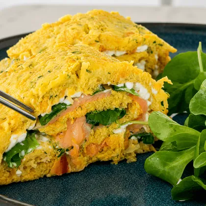 PROTEIN-WRAP MIT LACHS UND GEMÜSE