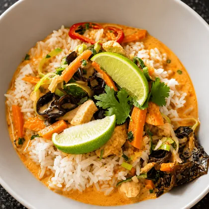 CURRY DE POULET ROUGE THAILANDAIS