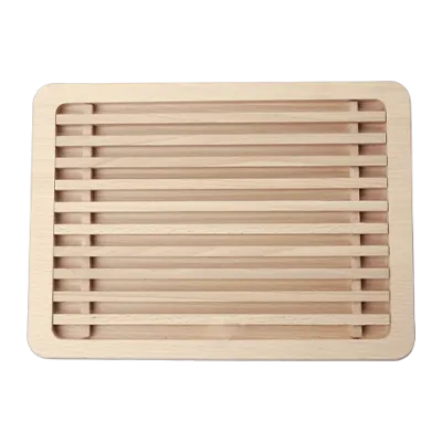 PLANCHE À PAIN EN BOIS AVEC GRILLE