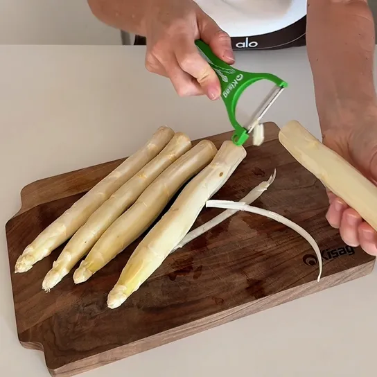 Cremiger Spargel-Kartoffel-Auflauf mit Schinken