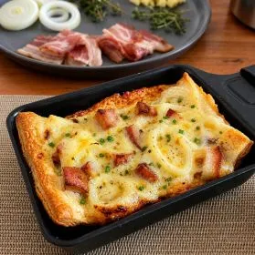 RACLETTE TART FLAMBÉE