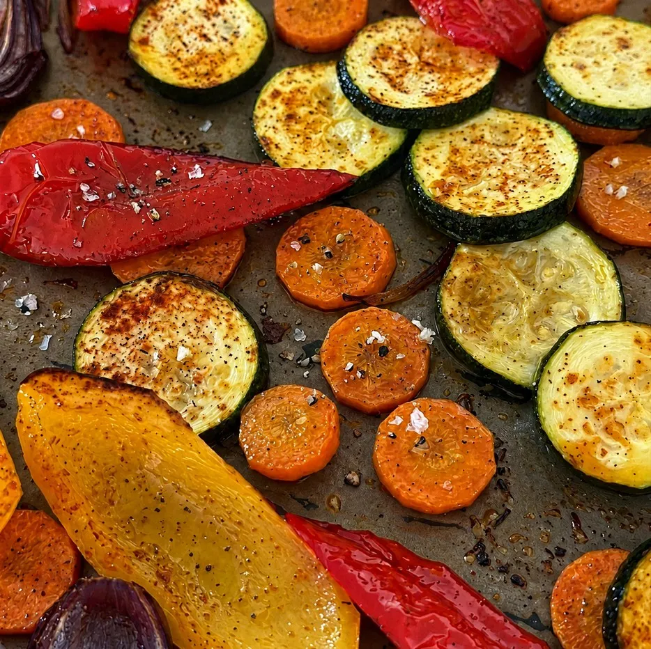 Buntes Röstgemüse mit Paprika-Espuma - Vertraute Zutaten, neue Kreation