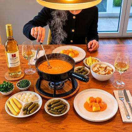 FONDUE VALAISANNE AUX TOMATES