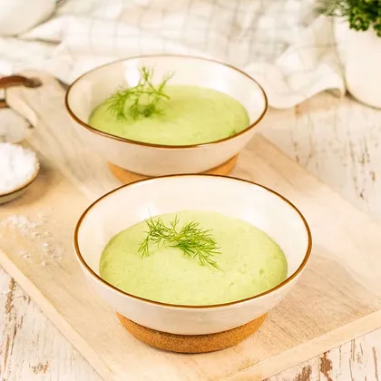 ICED HERB FOAM SOUP
