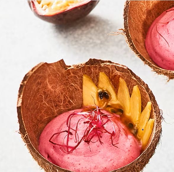ROTE BEETE ESPUMA MIT KOKOSSCHAUM