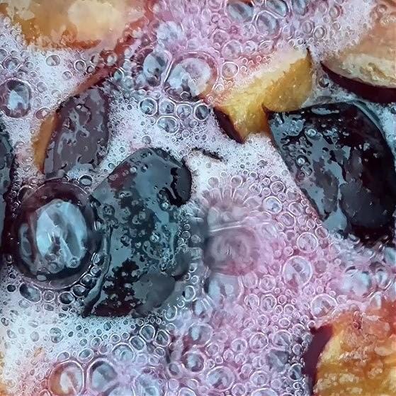 Zabaglione mit Amarena-Pflaumen - das perfekte Weihnachtsdessert