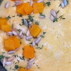 FONDUE AU FROMAGE À LA COURGE